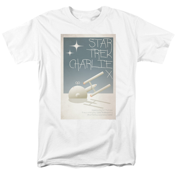 White men's regular fit t-shirt with Star Trek The Original Series Tos Episode 2 graphic