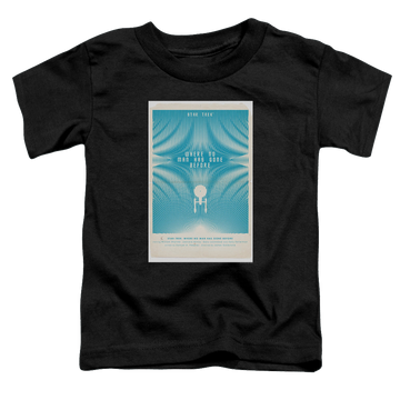 Black toddler t-shirt with Star Trek The Original Series Tos Episode 3 graphic