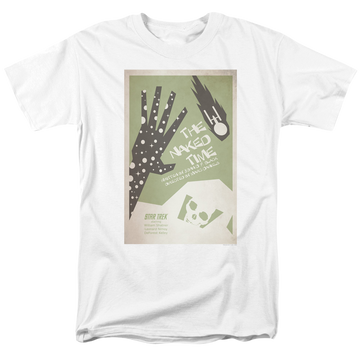 White men's regular fit t-shirt with Star Trek The Original Series Tos Episode 4 graphic