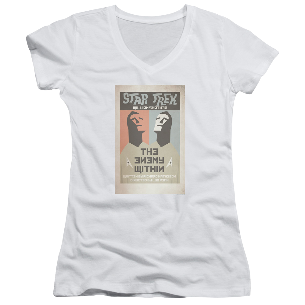 Star Trek Tos Episode 5 Juniors V-Neck T-Shirt Juniors V-Neck T-Shirt Star Trek   