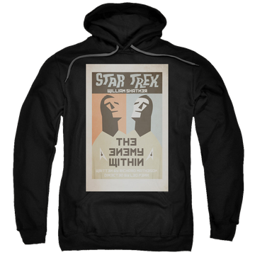 Black pullover hoodie with Star Trek The Original Series Tos Episode 5 graphic