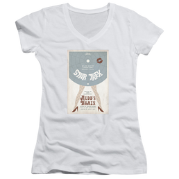 Star Trek Tos Episode 6 Juniors V-Neck T-Shirt Juniors V-Neck T-Shirt Star Trek   