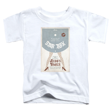 White toddler t-shirt with Star Trek The Original Series Tos Episode 6 graphic