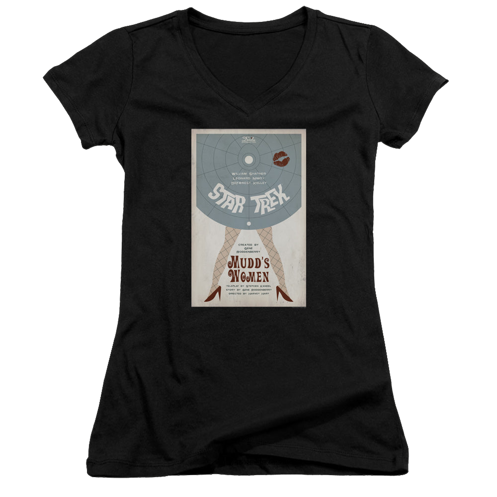 Star Trek The Original Series Tos Episode 6 - Juniors V-Neck T-Shirt Juniors V-Neck T-Shirt Star Trek   