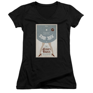 Star Trek The Original Series Tos Episode 6 - Juniors V-Neck T-Shirt Juniors V-Neck T-Shirt Star Trek   