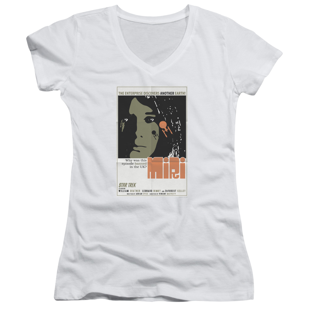Star Trek The Original Series Tos Episode 8 - Juniors V-Neck T-Shirt Juniors V-Neck T-Shirt Star Trek   