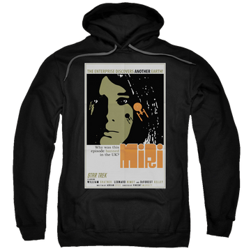 Black pullover hoodie with Star Trek The Original Series Tos Episode 8 graphic