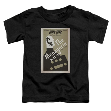Black toddler t-shirt with Star Trek Tos Episode 11 graphic