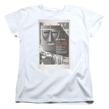 White women's t-shirt with Star Trek The Original Series Tos Episode 13 graphic