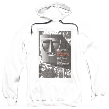 Black pullover hoodie with Star Trek Tos Episode 13 graphic