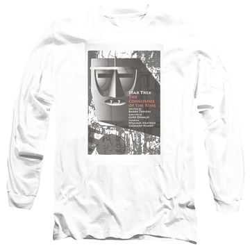 Black men's long sleeve t-shirt with Star Trek Tos Episode 13 graphic