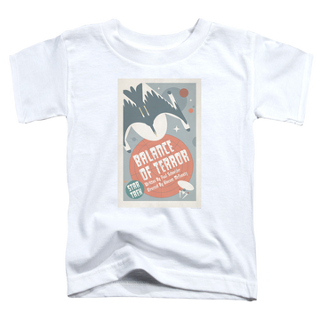 White toddler t-shirt with Star Trek The Original Series Tos Episode 14 graphic