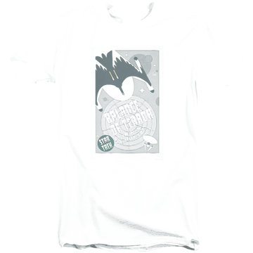 Black men's tall fit t-shirt with Star Trek Tos Episode 14 graphic