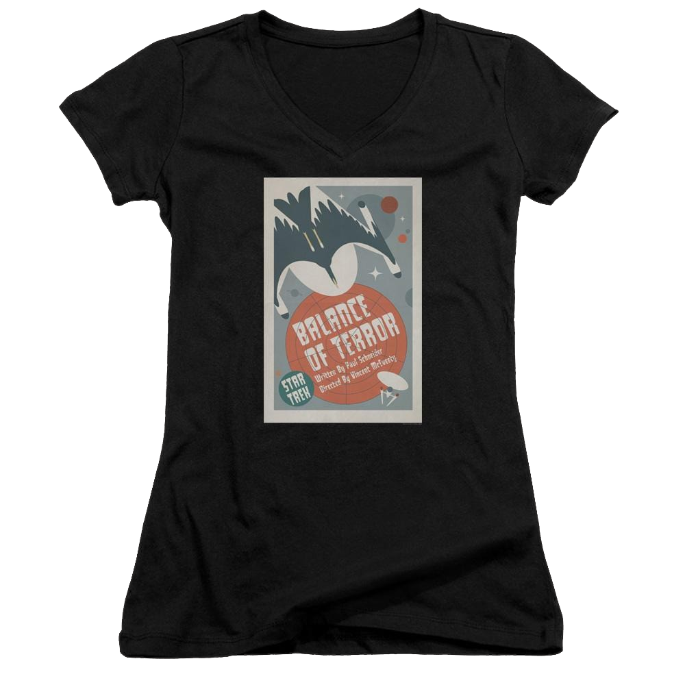 Star Trek Tos Episode 14 Juniors V-Neck T-Shirt Juniors V-Neck T-Shirt Star Trek   