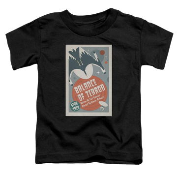 Black toddler t-shirt with Star Trek Tos Episode 14 graphic