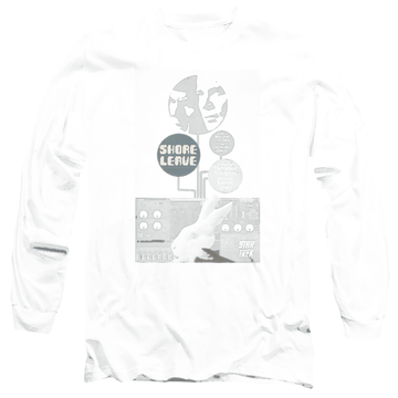 Black men's long sleeve t-shirt with Star Trek Tos Episode 15 graphic