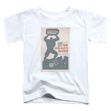 White toddler t-shirt with Star Trek The Original Series Tos Episode 16 graphic