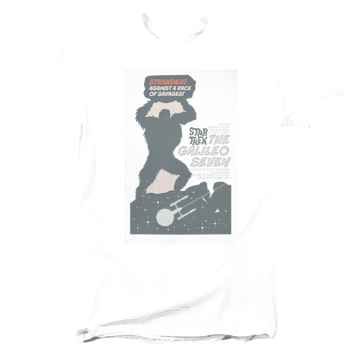 Black men's regular fit t-shirt with Star Trek Tos Episode 16 graphic