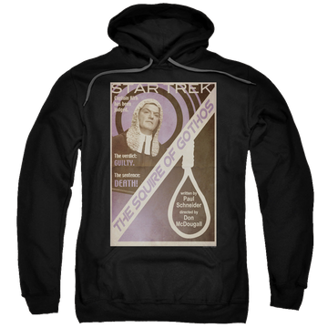 Black pullover hoodie with Star Trek The Original Series Tos Episode 17 graphic