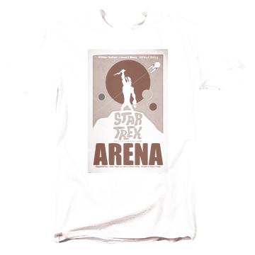 Black men's regular fit t-shirt with Star Trek Tos Episode 18 graphic