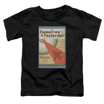 Black toddler t-shirt with Star Trek Tos Episode 19 graphic