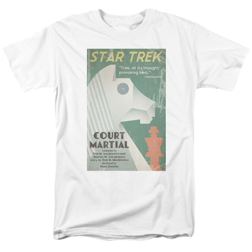White men's regular fit t-shirt with Star Trek The Original Series Tos Episode 20 graphic