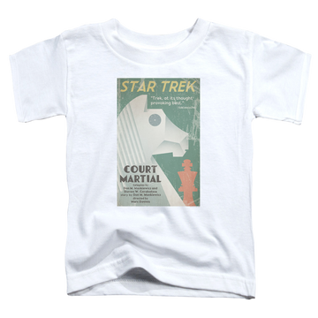 White toddler t-shirt with Star Trek The Original Series Tos Episode 20 graphic