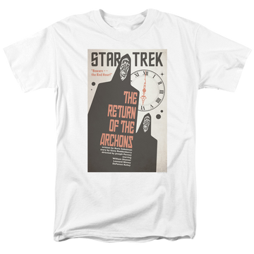 White men's regular fit t-shirt with Star Trek The Original Series Tos Episode 21 graphic