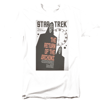 Black men's regular fit t-shirt with Star Trek Tos Episode 21 graphic