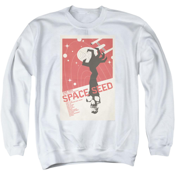White men's crewneck sweatshirt with Star Trek The Original Series Tos Episode 22 graphic