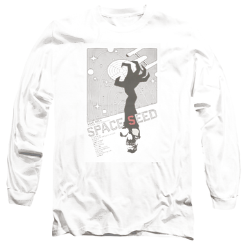Black men's long sleeve t-shirt with Star Trek Tos Episode 22 graphic