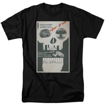 Black men's regular fit t-shirt with Star Trek The Original Series Tos Episode 23 graphic