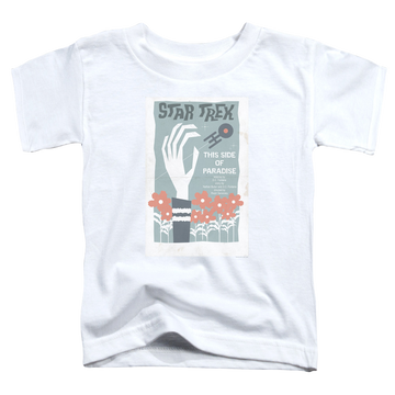White toddler t-shirt with Star Trek The Original Series Tos Episode 24 graphic