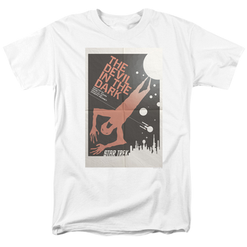 White men's regular fit t-shirt with Star Trek The Original Series Tos Episode 25 graphic