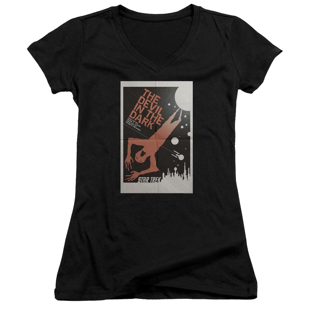 Star Trek Tos Episode 25 Juniors V-Neck T-Shirt Juniors V-Neck T-Shirt Star Trek   