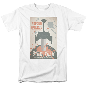 White men's regular fit t-shirt with Star Trek The Original Series Tos Episode 26 graphic