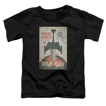 Black toddler t-shirt with Star Trek The Original Series Tos Episode 26 graphic