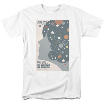 White men's regular fit t-shirt with Star Trek The Original Series Tos Episode 28 graphic