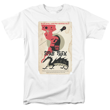 White men's regular fit t-shirt with Star Trek The Original Series Tos Episode 30 graphic