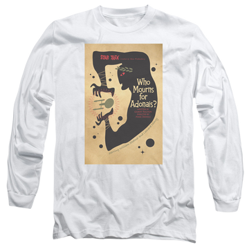 White men's long sleeve t-shirt with Star Trek Tos Episode 31 graphic