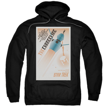 Black pullover hoodie with Star Trek The Original Series Tos Episode 32 graphic