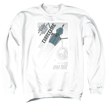 Black men's crewneck sweatshirt with Star Trek Tos Episode 32 graphic