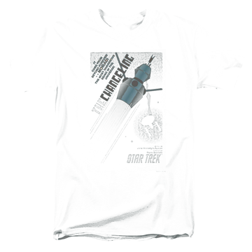 Black men's regular fit t-shirt with Star Trek Tos Episode 32 graphic