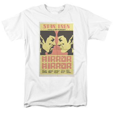 White men's regular fit t-shirt with Star Trek The Original Series Tos Episode 33 graphic