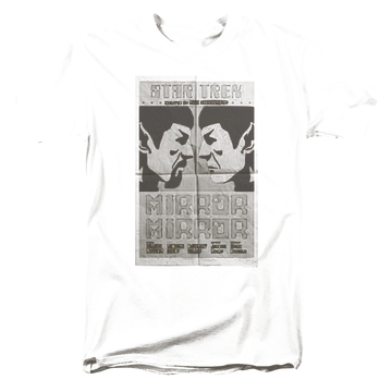 Black men's regular fit t-shirt with Star Trek Tos Episode 33 graphic