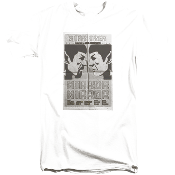 Black men's tall fit t-shirt with Star Trek Tos Episode 33 graphic