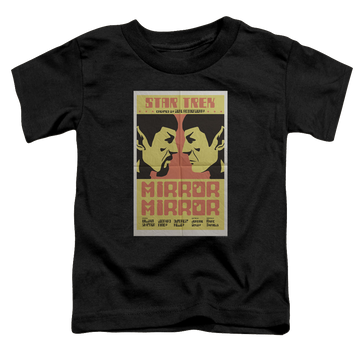 Black toddler t-shirt with Star Trek The Original Series Tos Episode 33 graphic