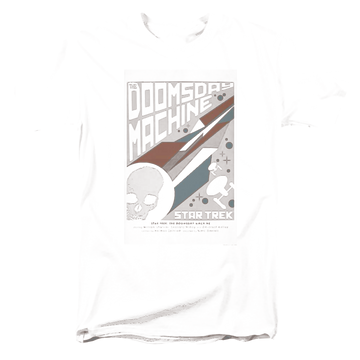 Black men's regular fit t-shirt with Star Trek Tos Episode 35 graphic