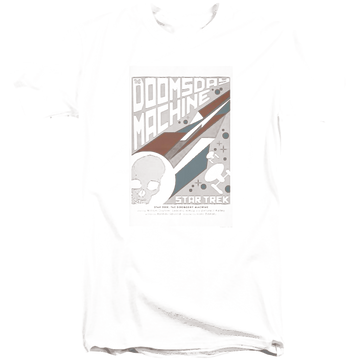 Black men's tall fit t-shirt with Star Trek Tos Episode 35 graphic