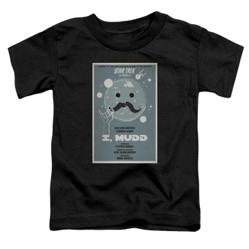 Black toddler t-shirt with Star Trek Tos Episode 37 graphic